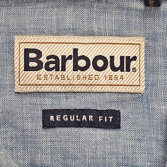 Barbour Linen Regular Fit Button Down XL - Picture 4 of 9